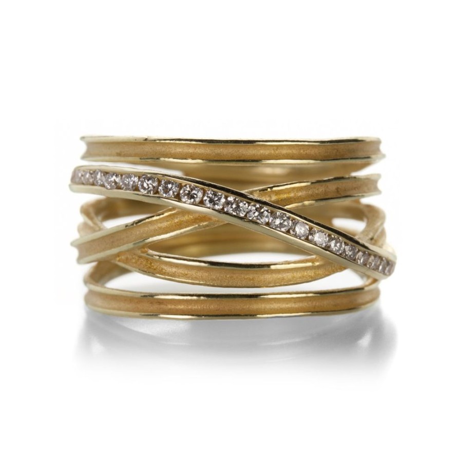 Rings Barbara Heinrich | Wrap Band With Channel Set Diamonds