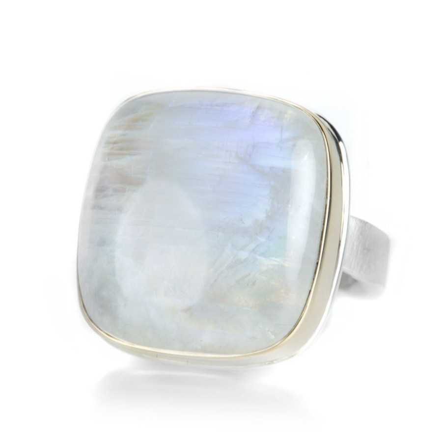 Rings Jamie Joseph | Square Rainbow Moonstone Ring