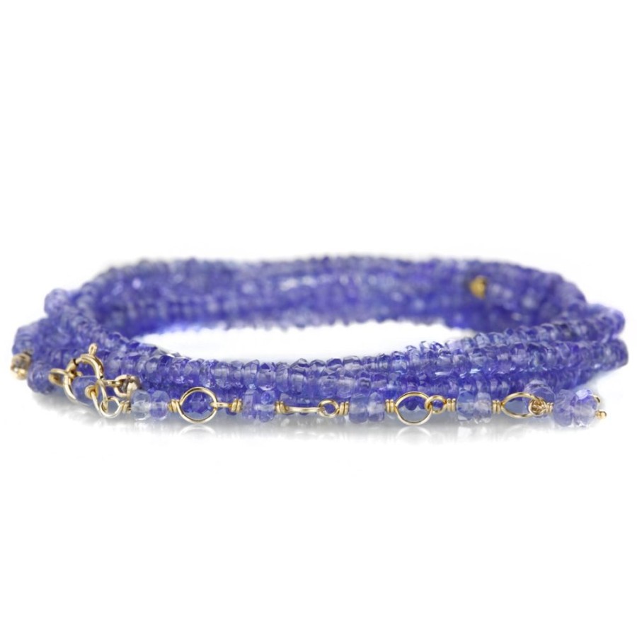 Bracelets Anne Sportun | Tanzanite Wrap Bracelet - 34"