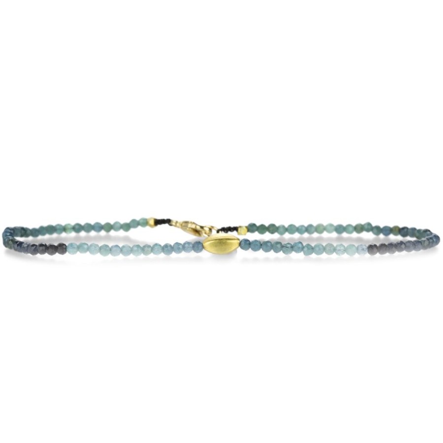 Bracelets Margaret Solow | Blue Tourmaline And 18K Bead Bracelet