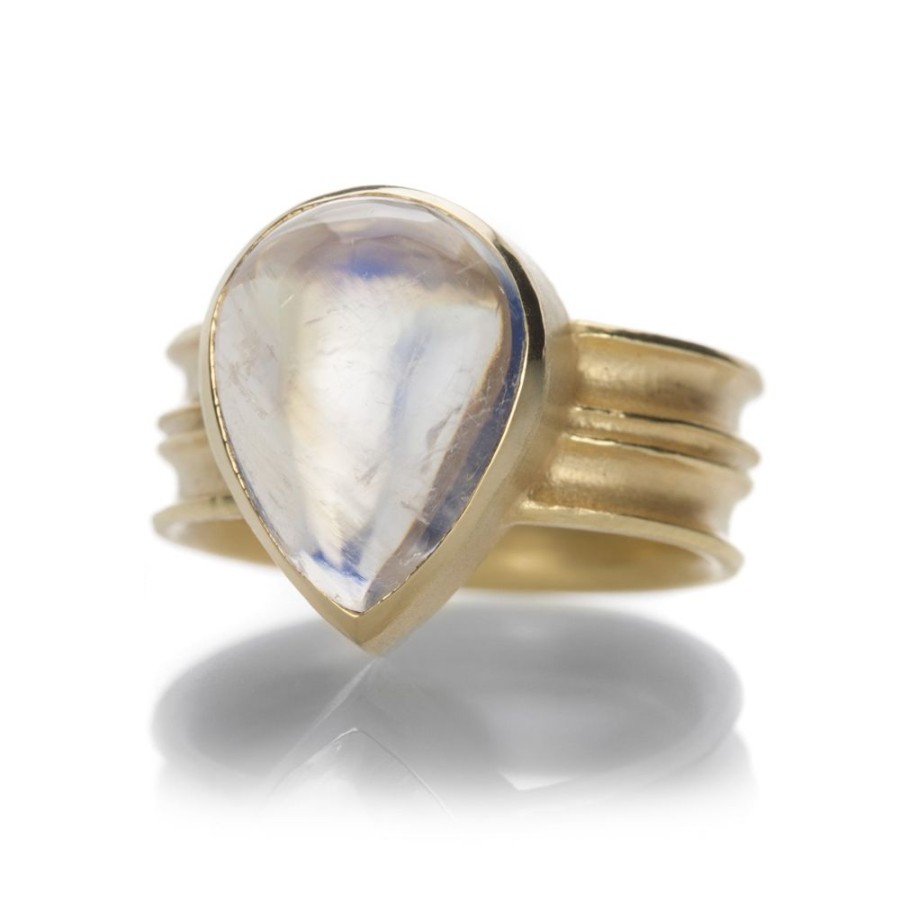 Rings Barbara Heinrich | Pear Shape Blue Moonstone Ring