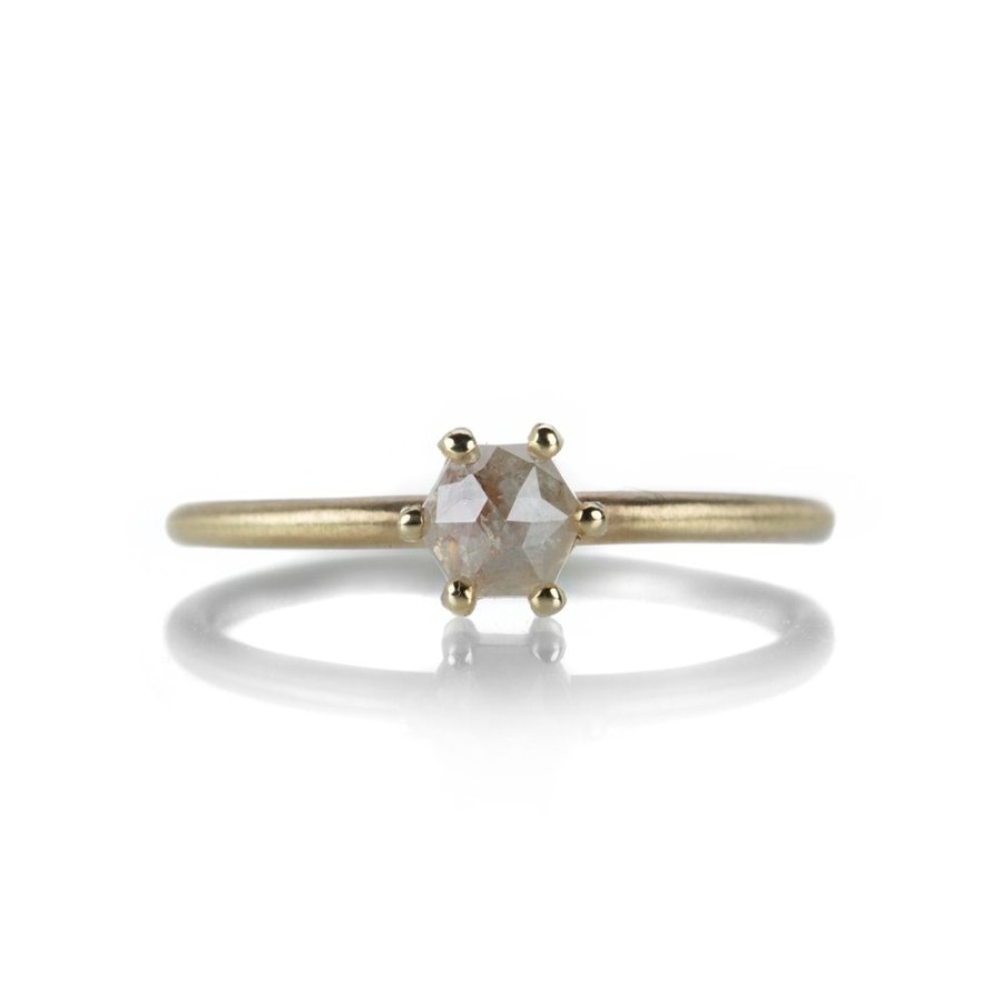 Rings Nicole Landaw | Hexagonal Rose Cut Diamond Ring