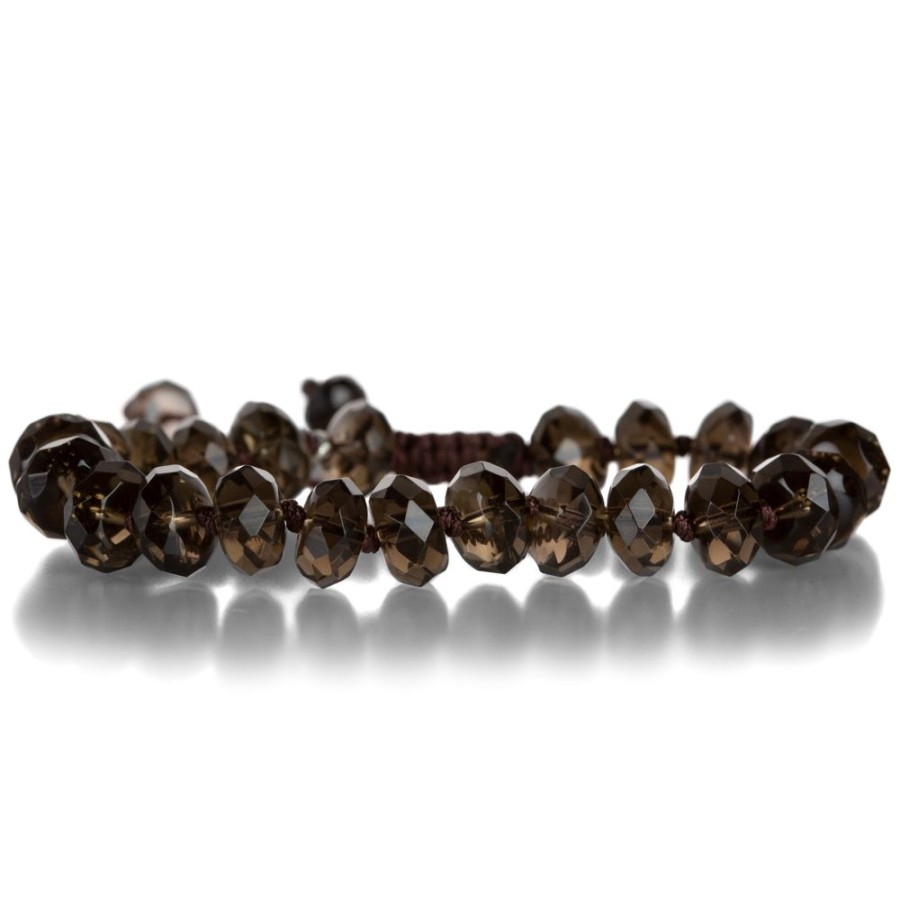 Bracelets Joseph Brooks | Faceted 10Mm Dark Smoky Quartz Bracelet