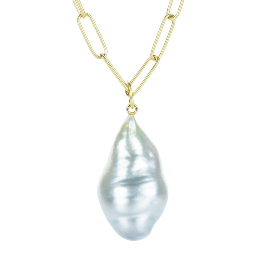 Necklaces Maria Beaulieu | Large Baroque South Sea Pearl (Pendant Only)