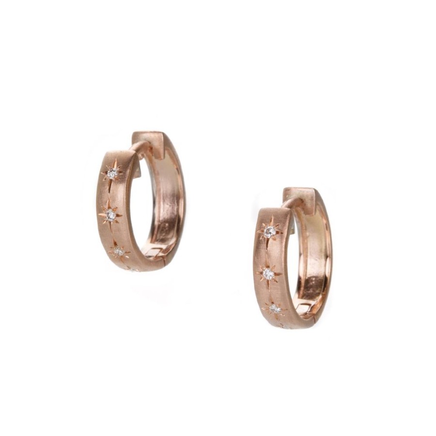 Earrings Sirciam | Diamond Star Hoops