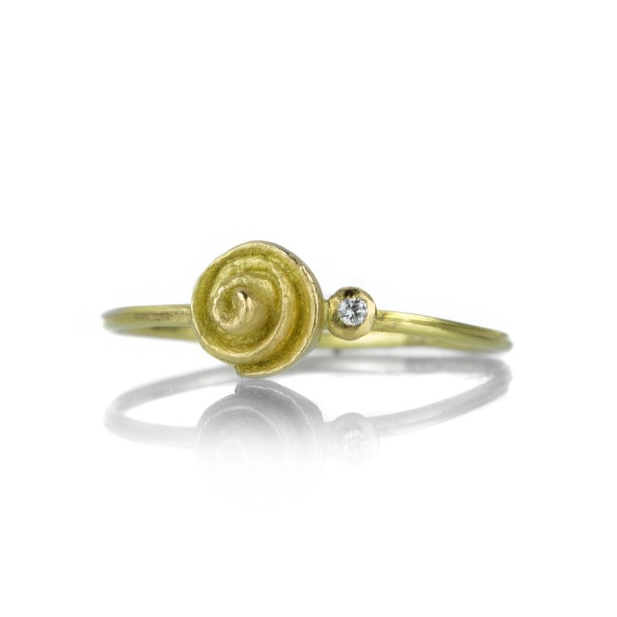 Rings Lene Vibe | Swirl Ring With Diamond