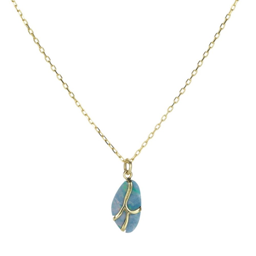 Necklaces Rachel Atherley | Opal Doublet Butterfly Pendant Necklace