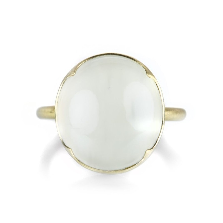 Rings Gabriella Kiss | Cabochon White Moonstone Ring