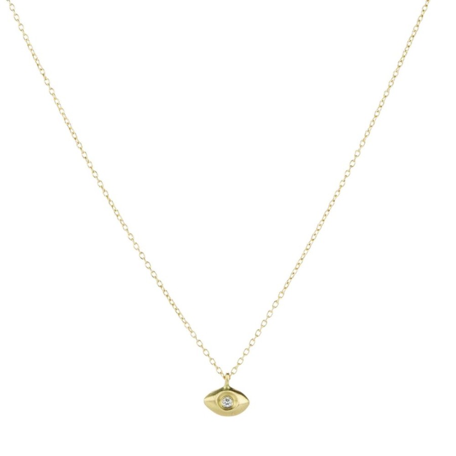 Necklaces Marian Maurer | Micro Diamond Eye Pendant Necklace