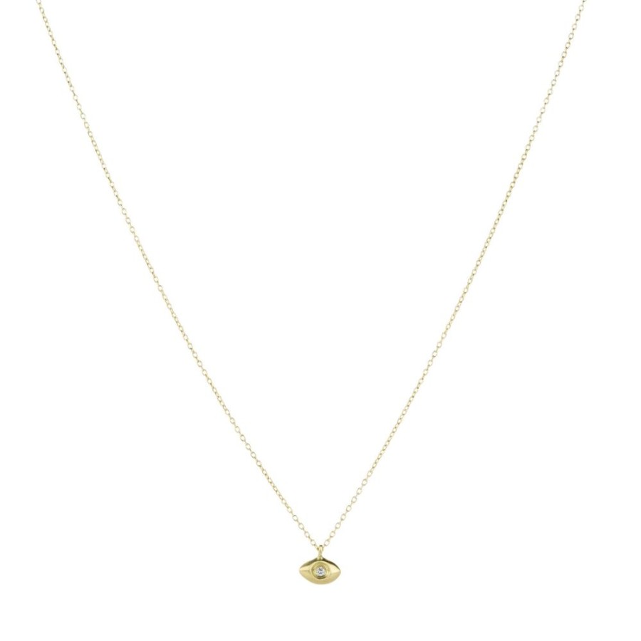 Necklaces Marian Maurer | Micro Diamond Eye Pendant Necklace