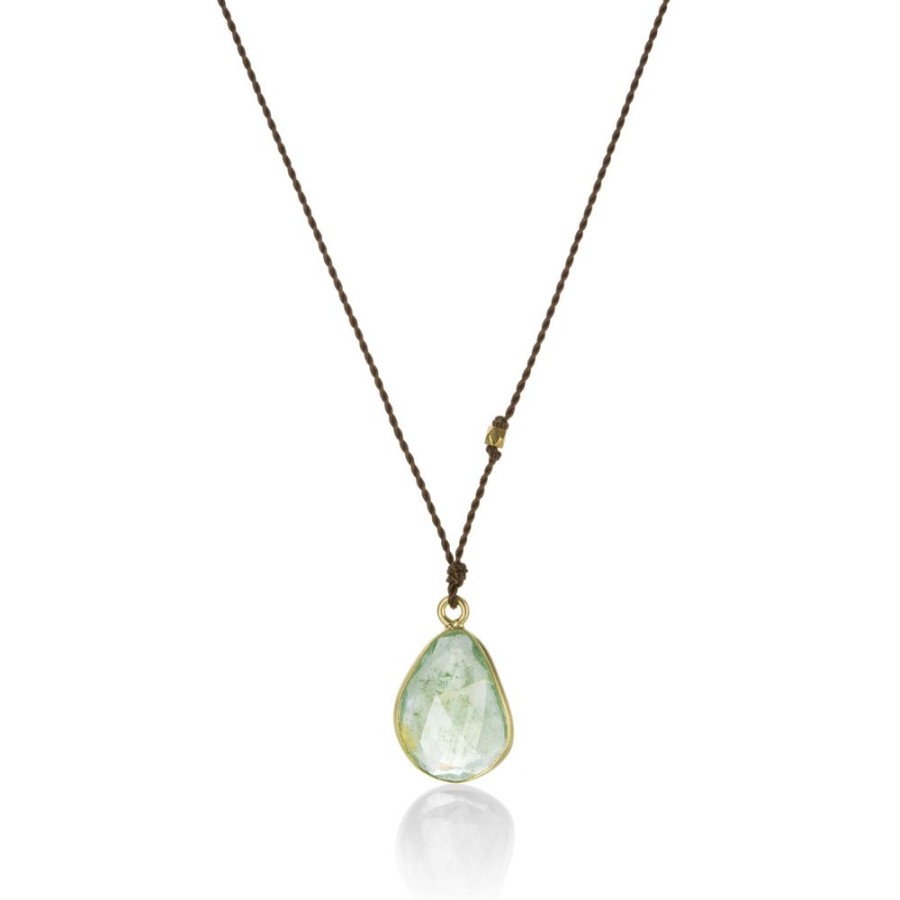 Necklaces Margaret Solow | Small Green Tourmaline Necklace