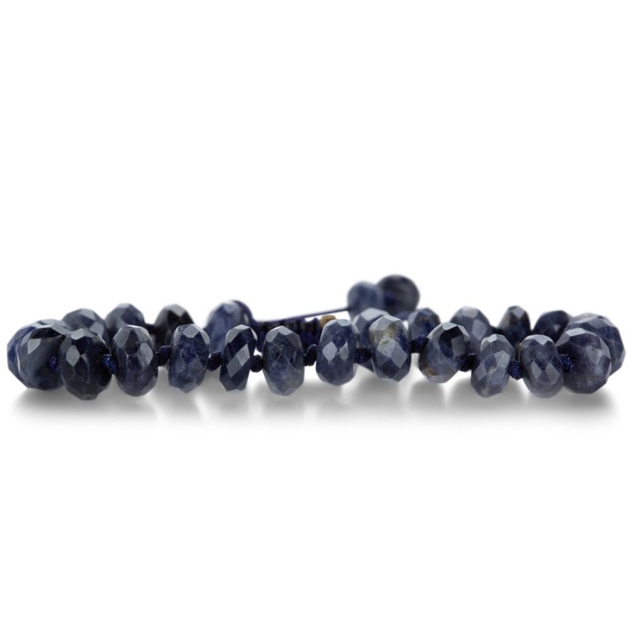 Bracelets Joseph Brooks | 8Mm Faceted Blue Sapphire Rondelle Bracelet