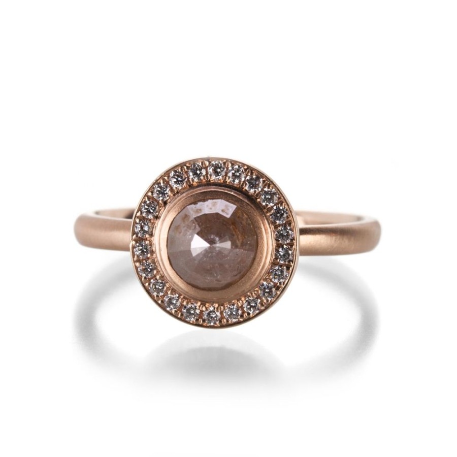 Rings Anne Sportun | Red/Brown Rose Cut Diamond Ring