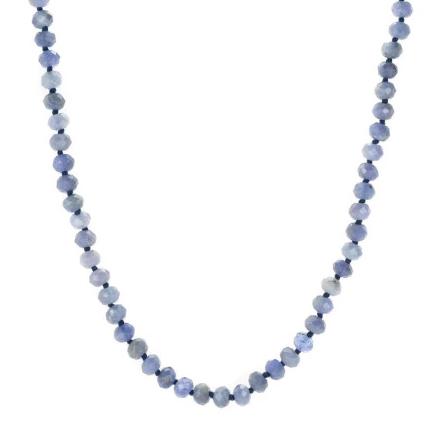 Necklaces Joseph Brooks | Tanzanite Beaded Necklace - 18"