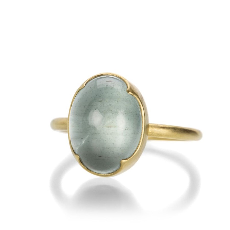 Rings Gabriella Kiss | Oval Cabochon Aquamarine Ring