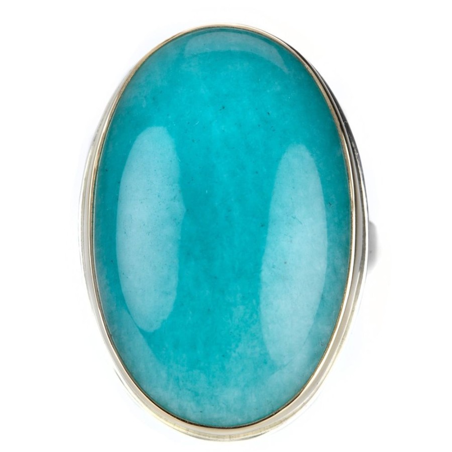 Rings Jamie Joseph | Large Oval Amazonite Ring