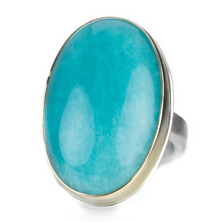 Rings Jamie Joseph | Large Oval Amazonite Ring