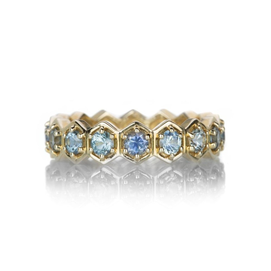 Rings Alexis Kletjian | Large Montana Sapphire Hexagon Ring