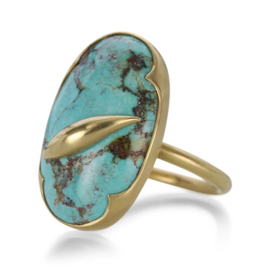 Rings Gabriella Kiss | Persian Turquoise With Slug Ring