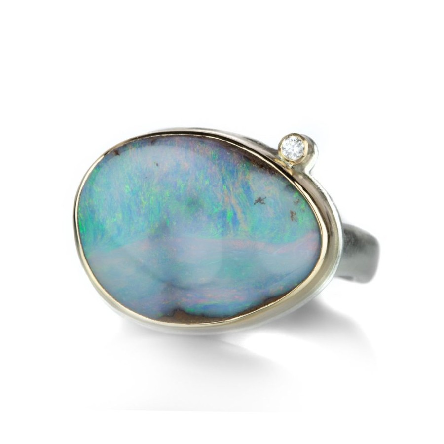 Rings Jamie Joseph | Boulder Opal Ring With Diamond