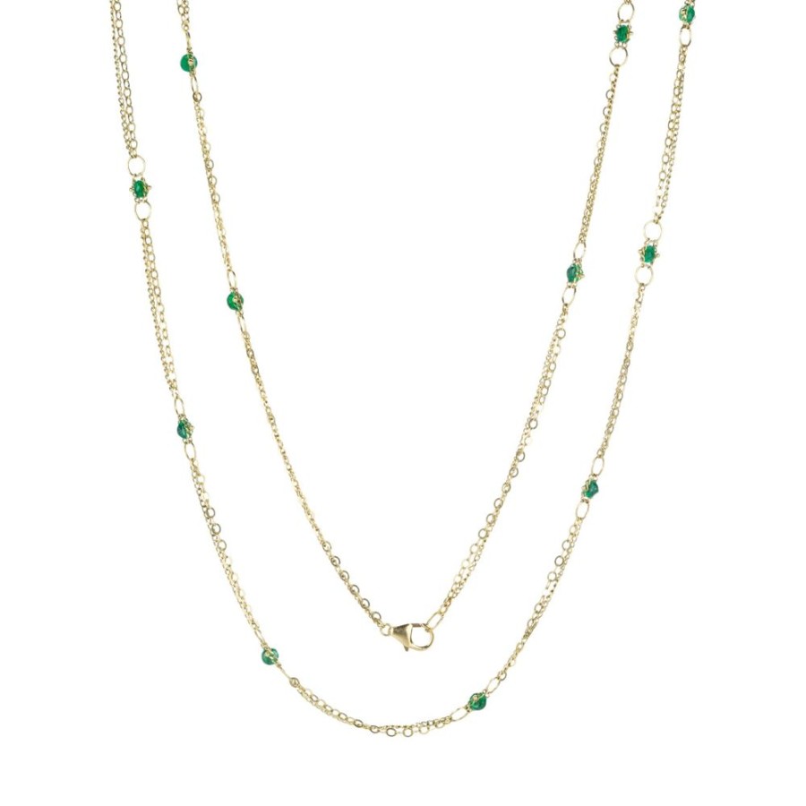 Necklaces Amali | Emerald Whisper Chain