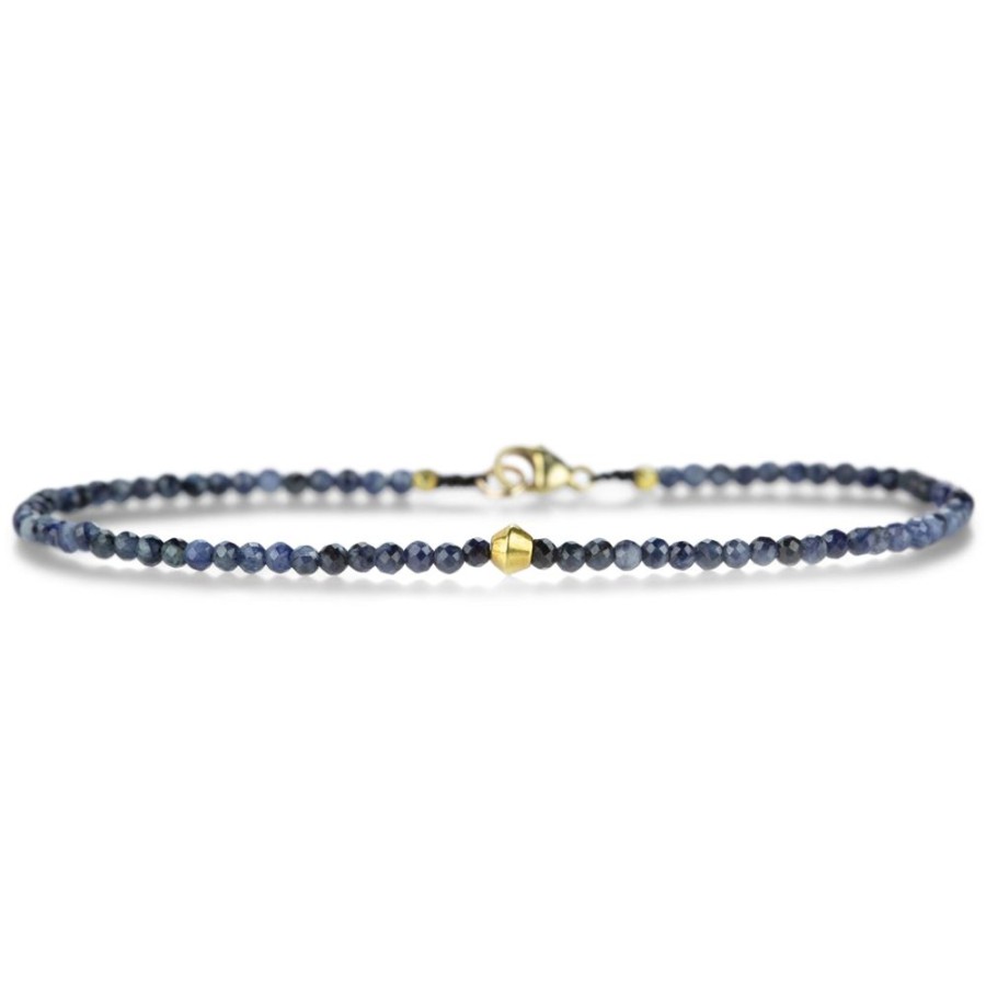 Bracelets Margaret Solow | Blue Sapphire And 18K Gold Bead Bracelet