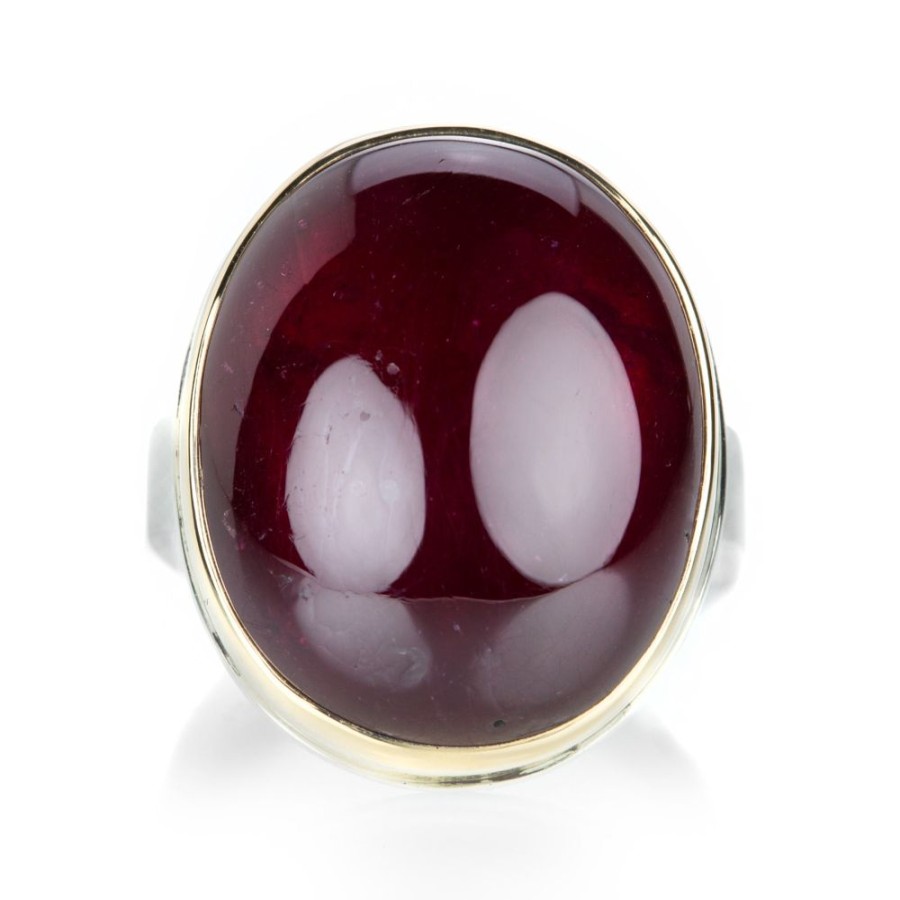 Rings Jamie Joseph | Large Vertical Oval African Ruby Ring