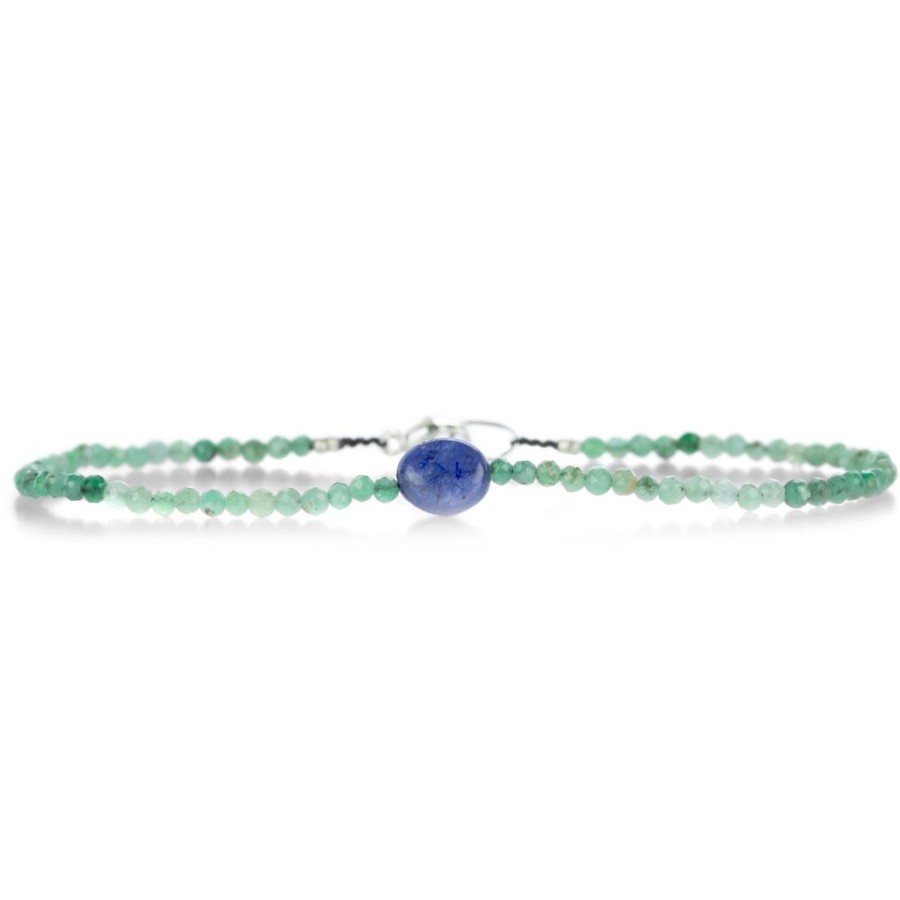 Bracelets Margaret Solow | Emerald And Blue Sapphire Bracelet