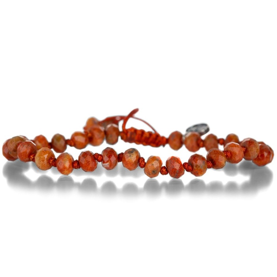 Bracelets Joseph Brooks | 6Mm Faceted Fire Jasper Bracelet