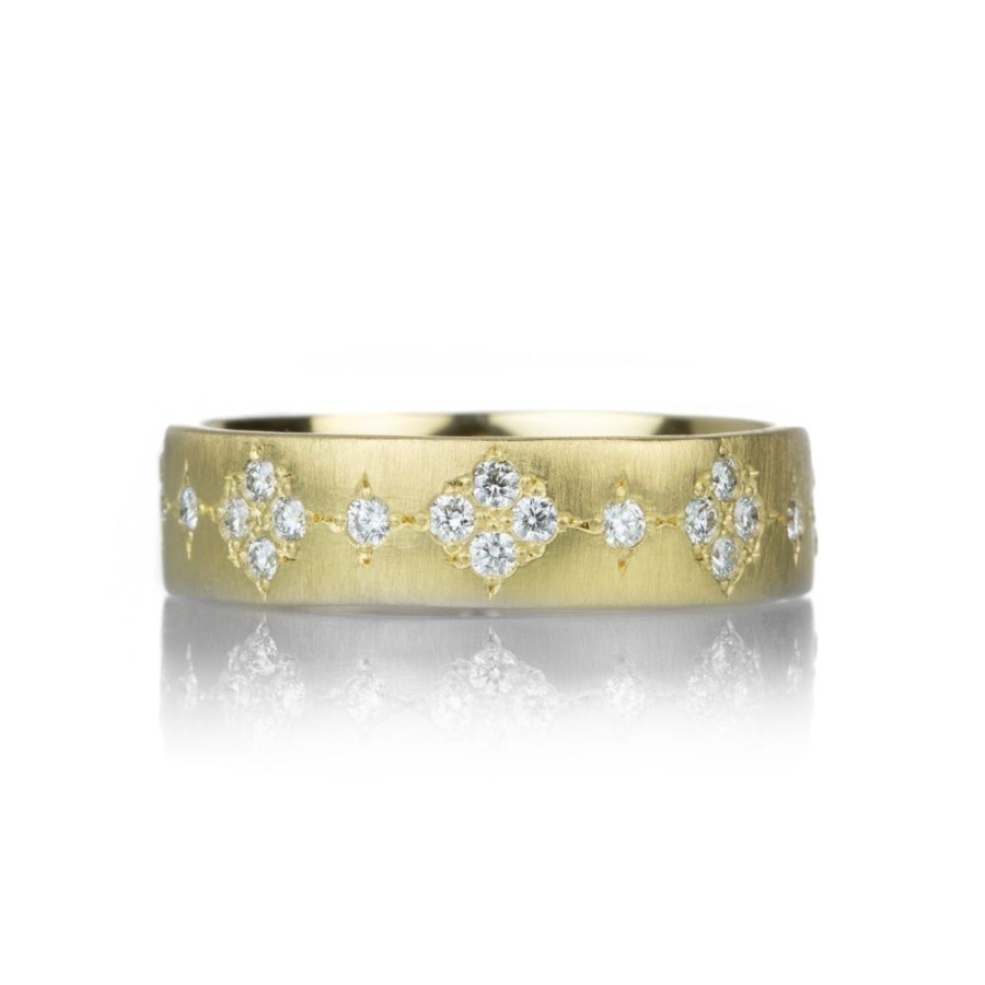 Rings Adel Chefridi | 18K Yellow Gold And Diamond Memories Band