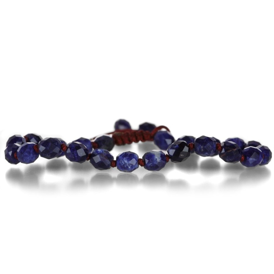 Bracelets Joseph Brooks | 6Mm Faceted Sodalite Beaded Bracelet