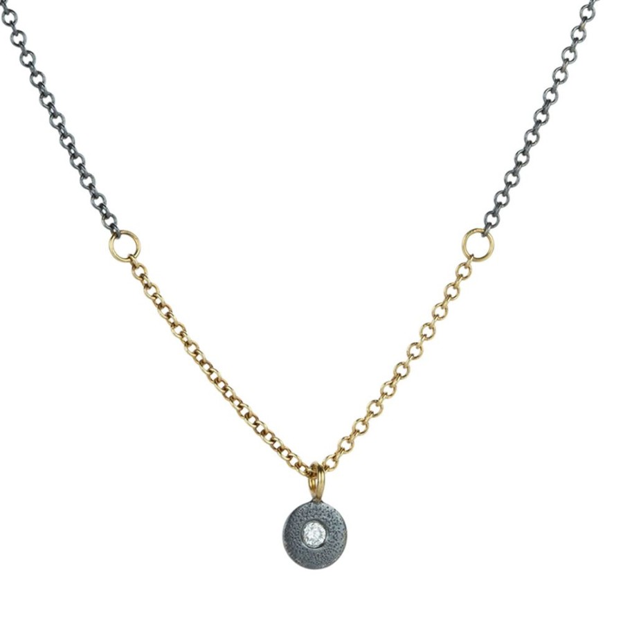 Necklaces Kate Maller | Pebble Necklace In Mixed Metal