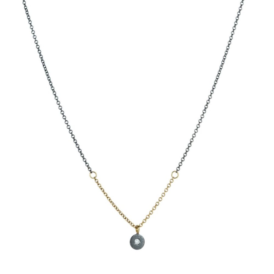 Necklaces Kate Maller | Pebble Necklace In Mixed Metal