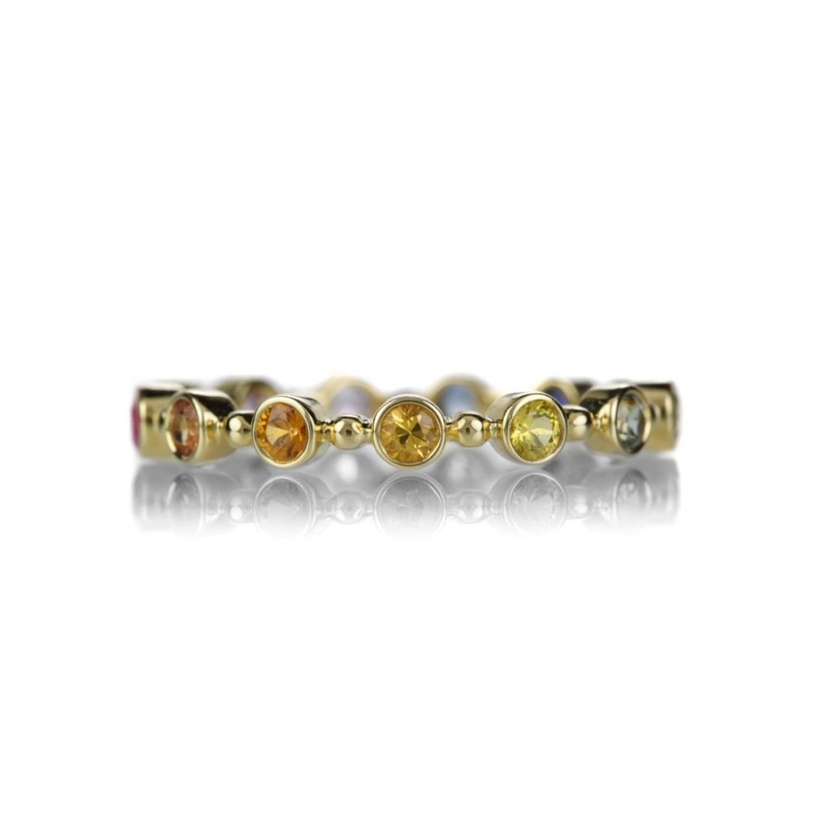 Rings Sethi Couture | Rainbow Sapphire Petite Bubble Band