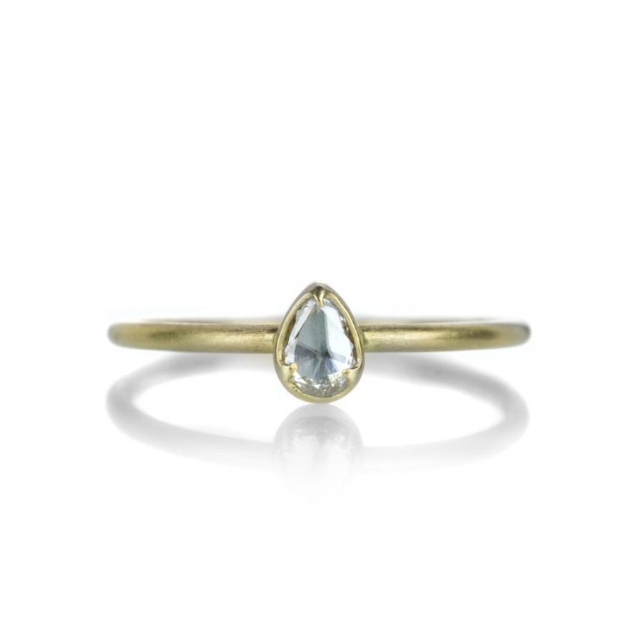 Rings Gabriella Kiss | 18K Pear Shaped Diamond Ring