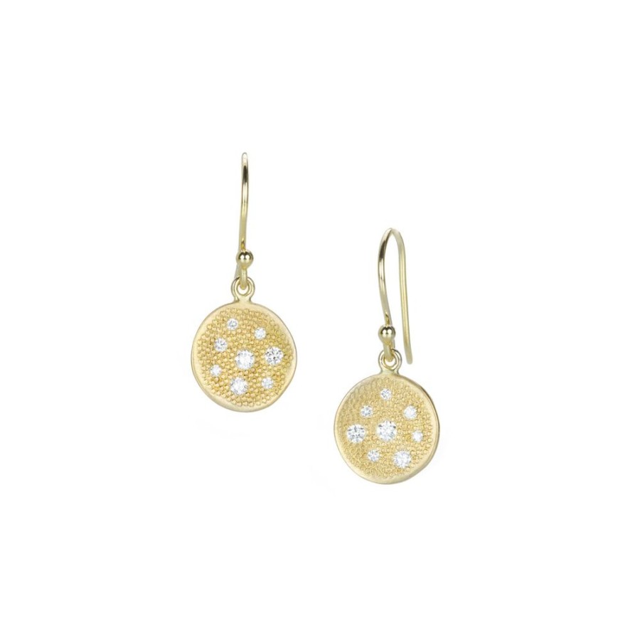 Earrings Anne Sportun | Stardust Diamond Disc Earrings