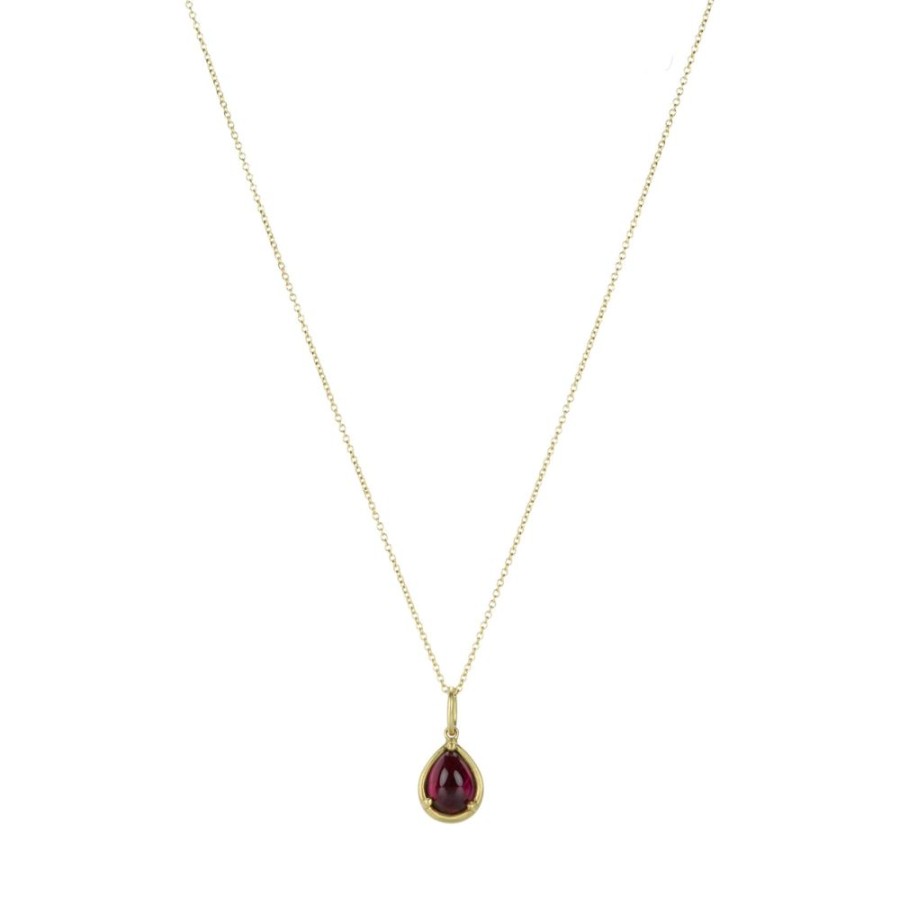 Necklaces Marian Maurer | Teardrop Pink Tourmaline City Pendant Necklace