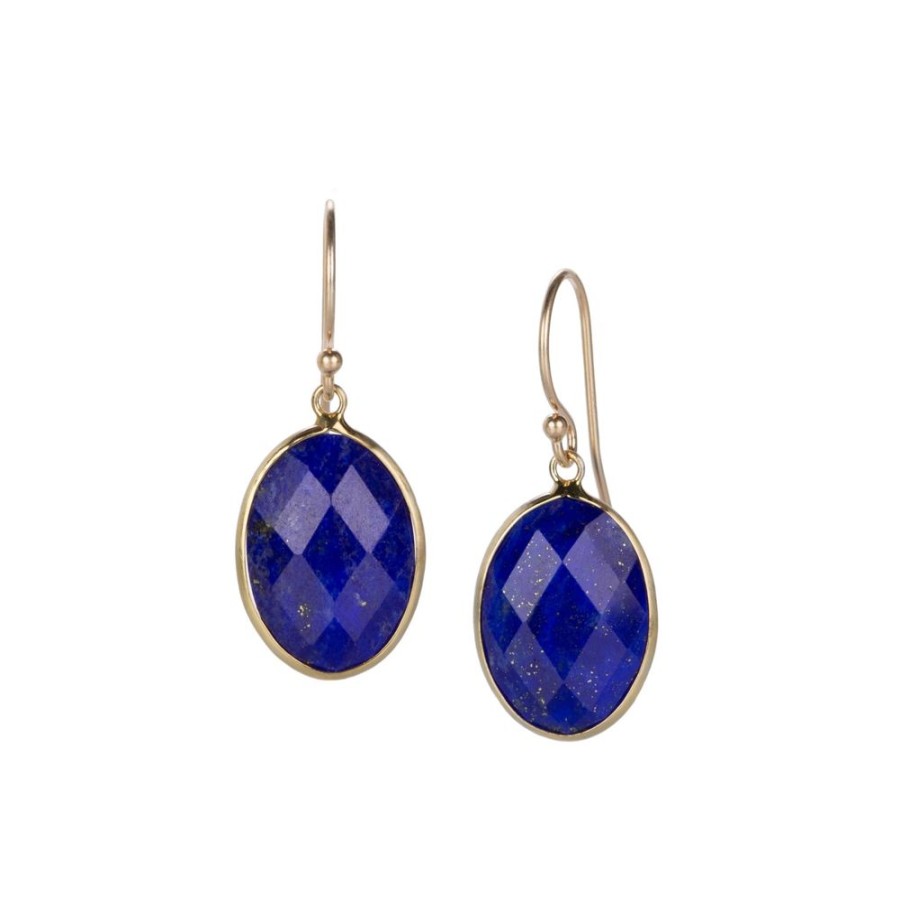 Earrings Margaret Solow | 14K Lapis Drop Earrings