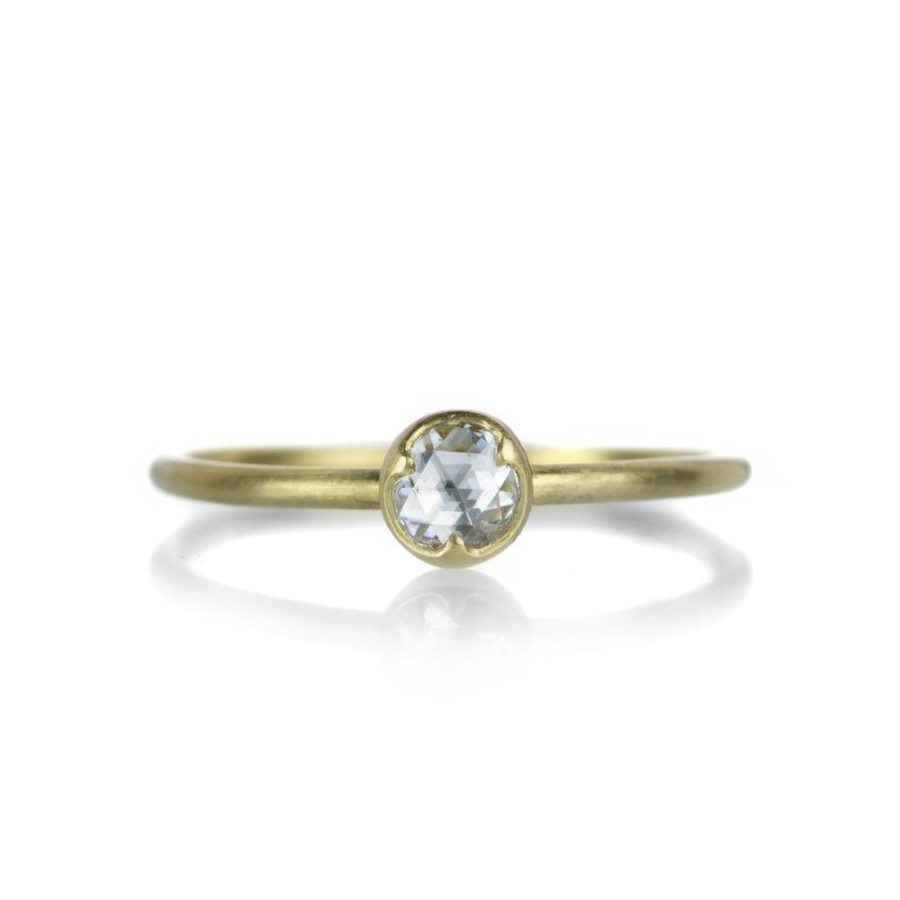 Rings Gabriella Kiss | Round White Rose Cut Diamond Ring