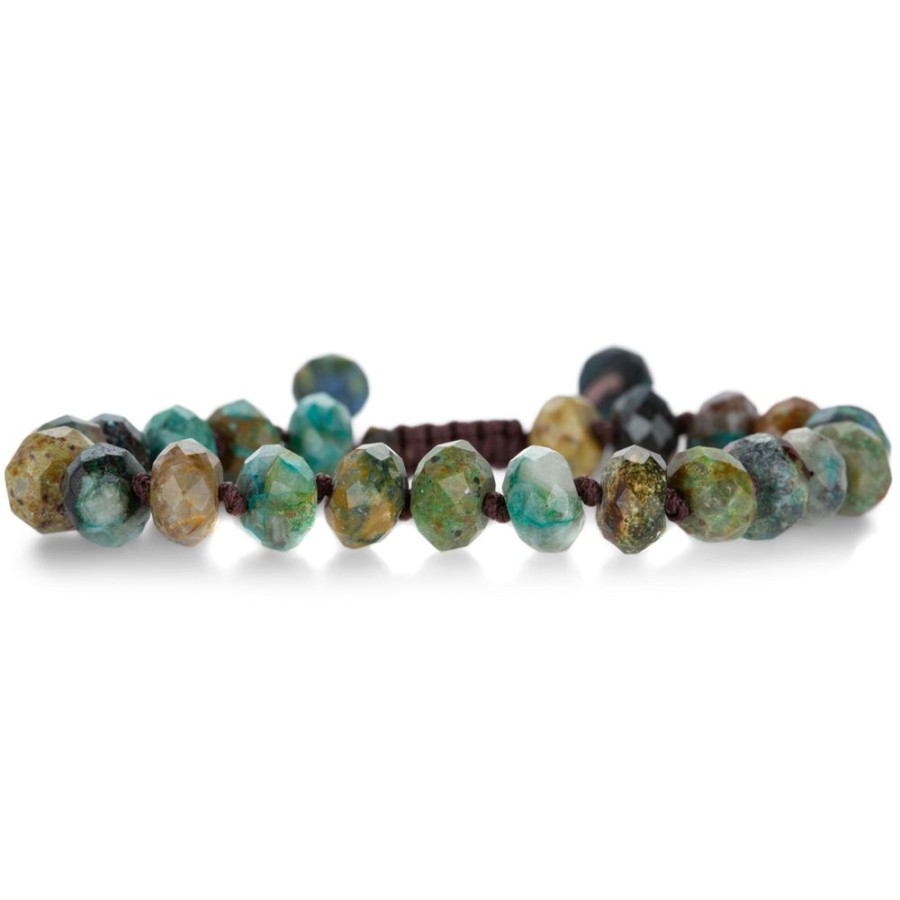 Bracelets Joseph Brooks | 8Mm Faceted Chrysocolla Beaded Bracelet