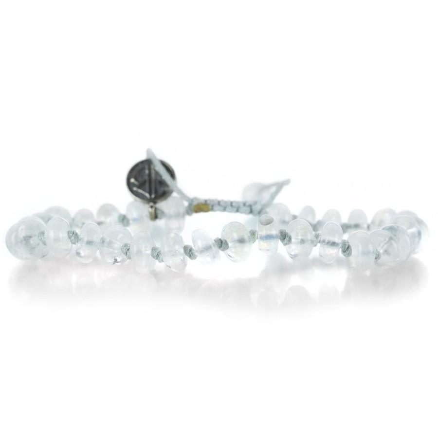 Bracelets Joseph Brooks | Smooth Rondelle Moonstone Bracelet 8Mm