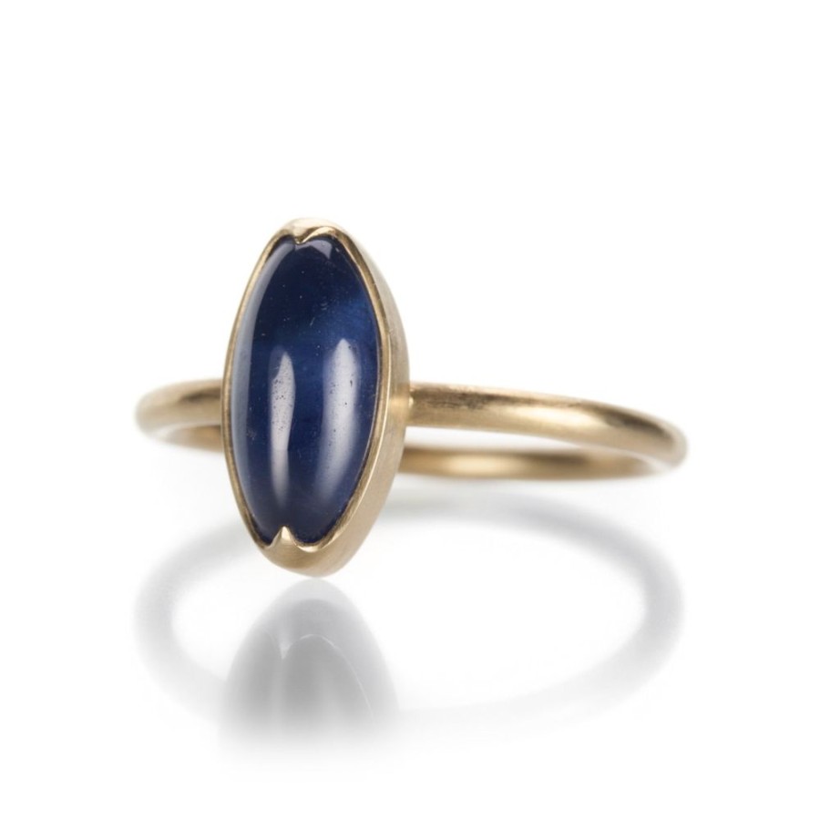 Rings Gabriella Kiss | Marquise Cabochon Sapphire Ring