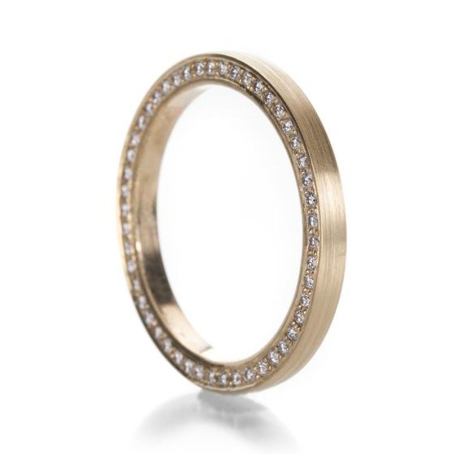 Rings Edward Burrowes | Yellow Gold Diamond Edge Band