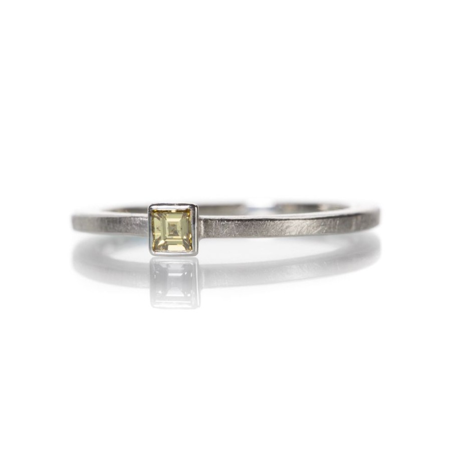 Rings Barbara Heinrich | Square Yellow Diamond Ring