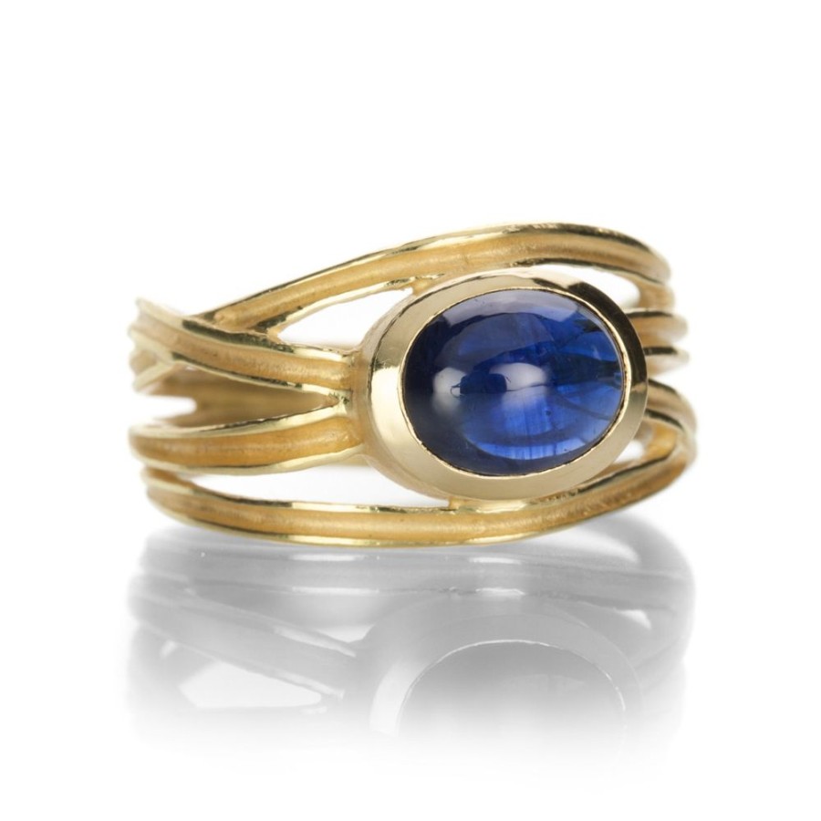 Rings Barbara Heinrich | Blue Sapphire Criss Cross Ring