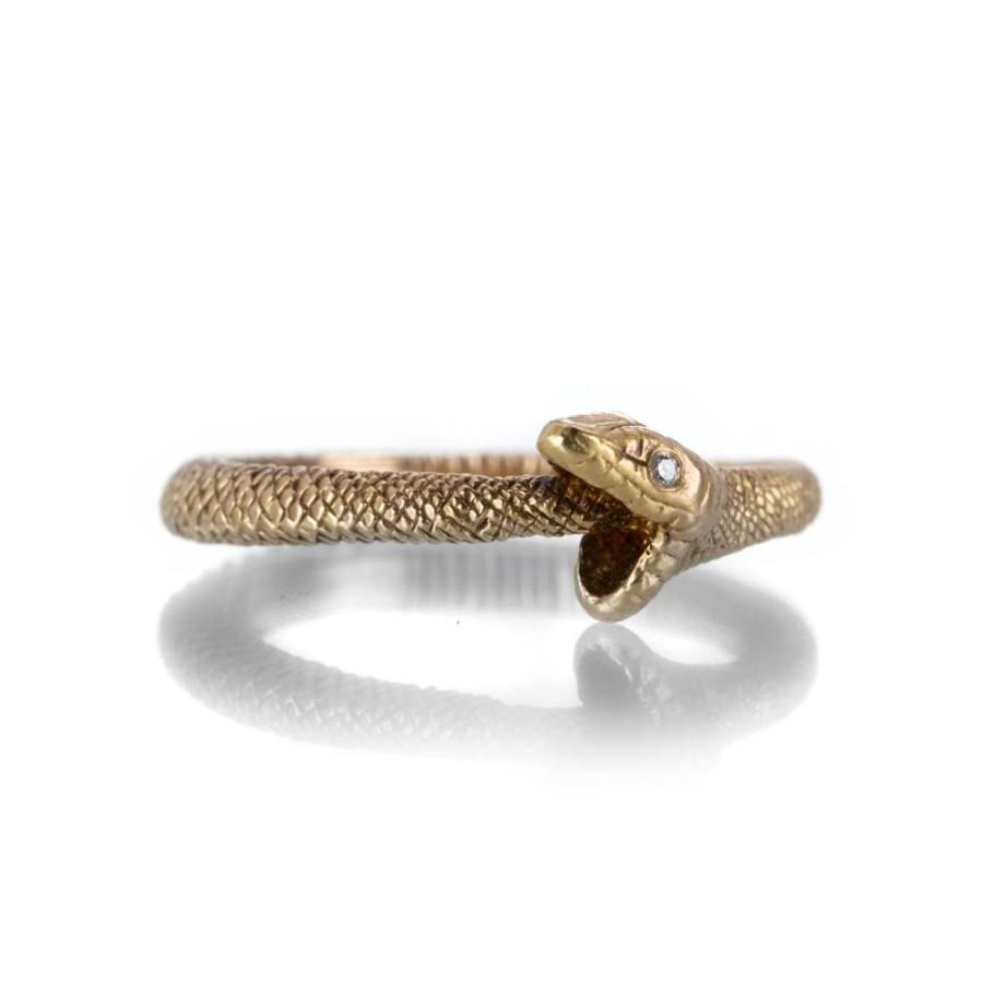 Rings Anthony Lent | Rose Gold Ouroboros Ring