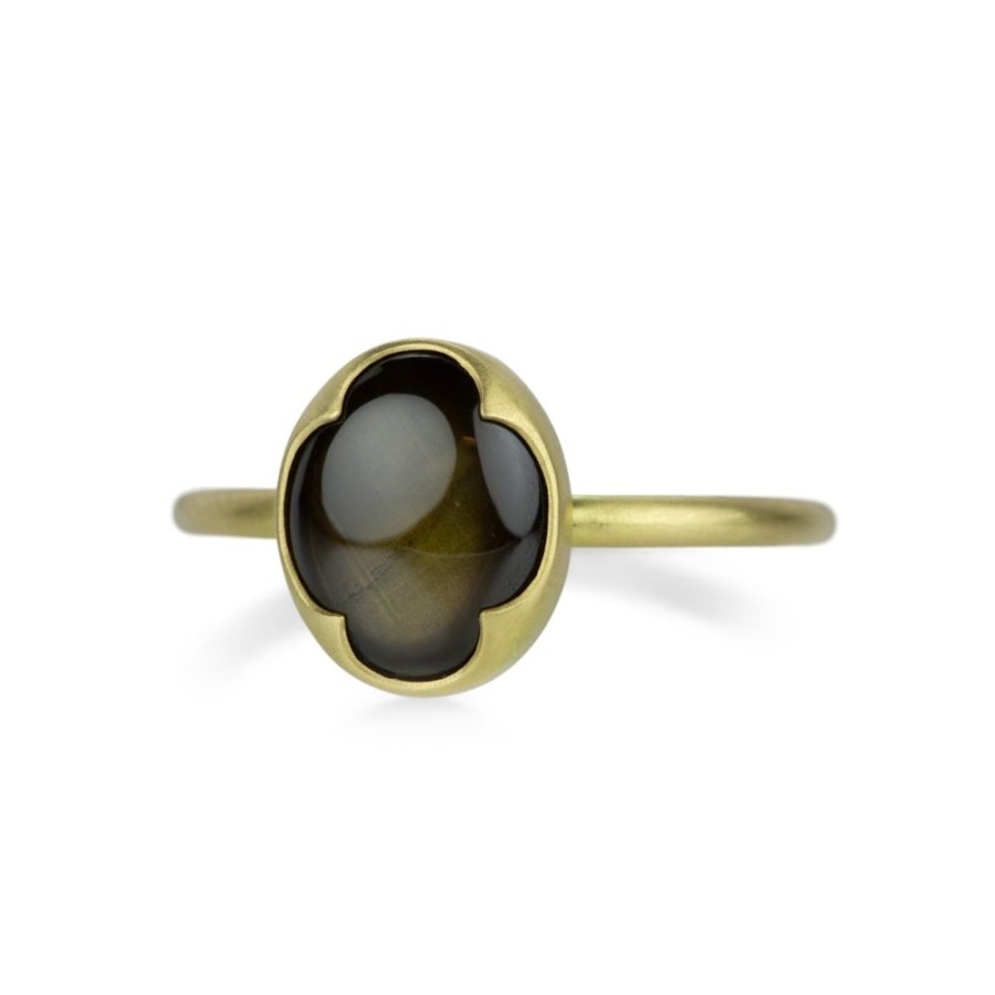 Rings Gabriella Kiss | Oval Golden Star Sapphire Ring