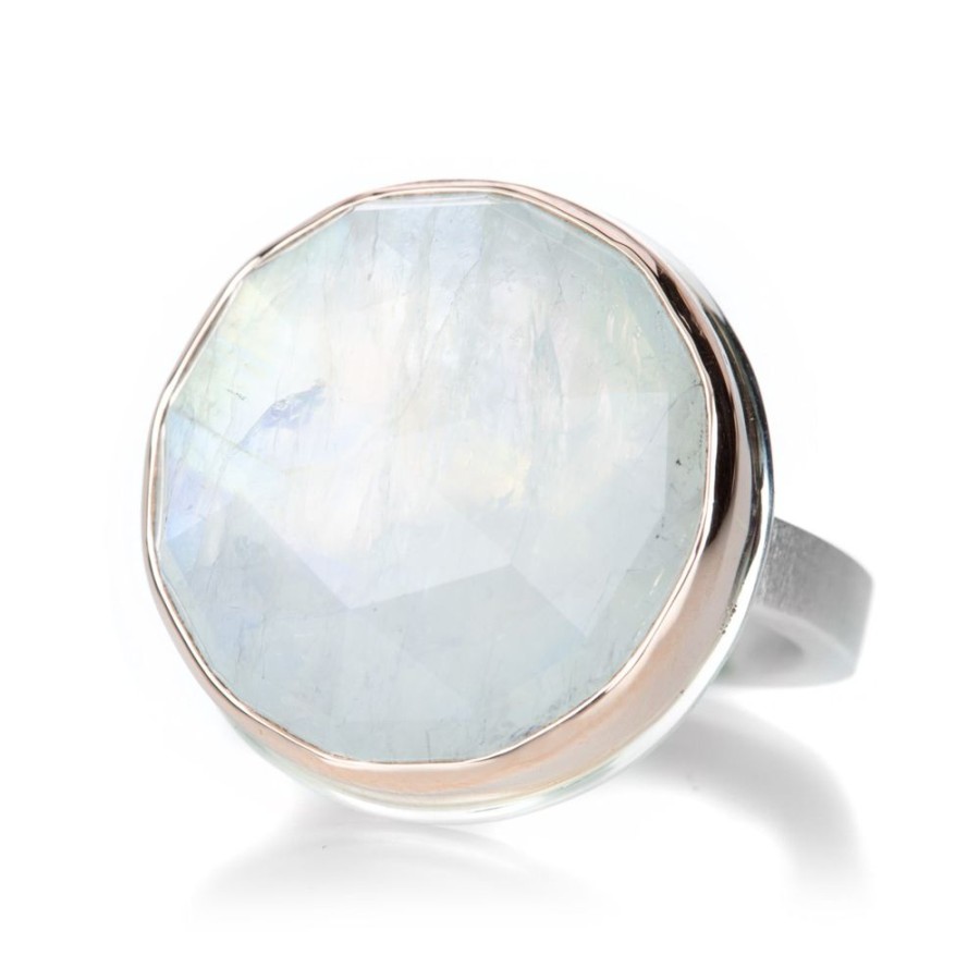 Rings Jamie Joseph | Round Rainbow Moonstone Ring