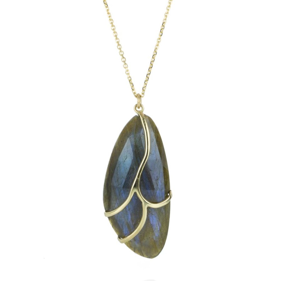 Necklaces Rachel Atherley | Labradorite Butterfly Pendant Necklace