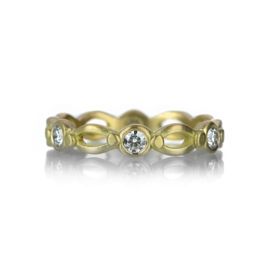 Rings Marian Maurer | 18K Large Goddess Band With Diamonds